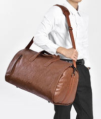 Leather Weekender Duffle